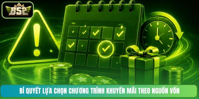 Bí quyết lựa chọn chương trình khuyến mãi theo nguồn vốn