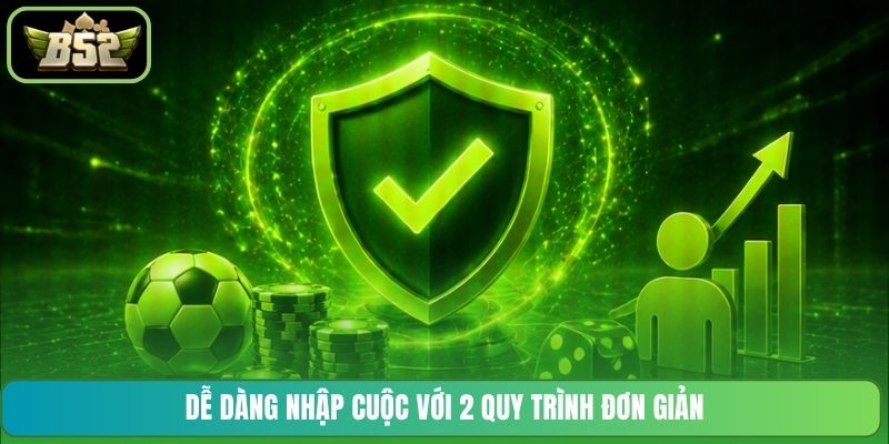 Dễ dàng nhập cuộc với 2 quy trình đơn giản