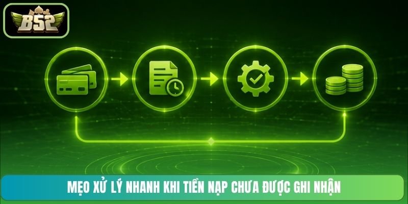 Mẹo xử lý nhanh khi tiền nạp chưa được ghi nhận