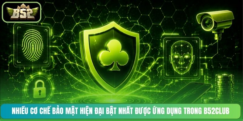 Nhiều cơ chế bảo mật hiện đại bật nhất được ứng dụng trong B52CLUB