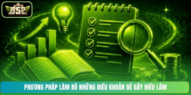 Phương pháp làm rõ những điều khoản dễ gây hiểu lầm