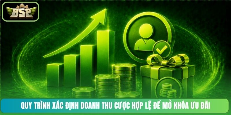 Quy trình xác định doanh thu cược hợp lệ để mở khóa ưu đãi